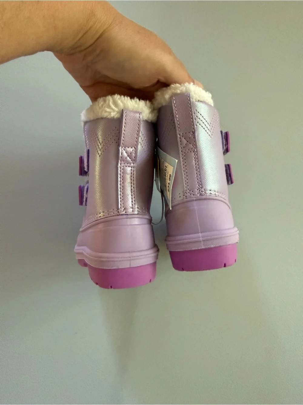 Cat & Jack Kids Girls Purple Snow Boots Waterproof Sizes 5 Toddler - New w Tags